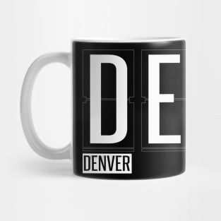 DEN - Denver Colorado Souvenir or Gift Shirt Apparel Mug